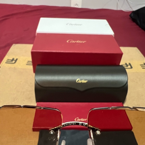 Cartier white Buffalo horn sunglasses - Picture 3 of 8